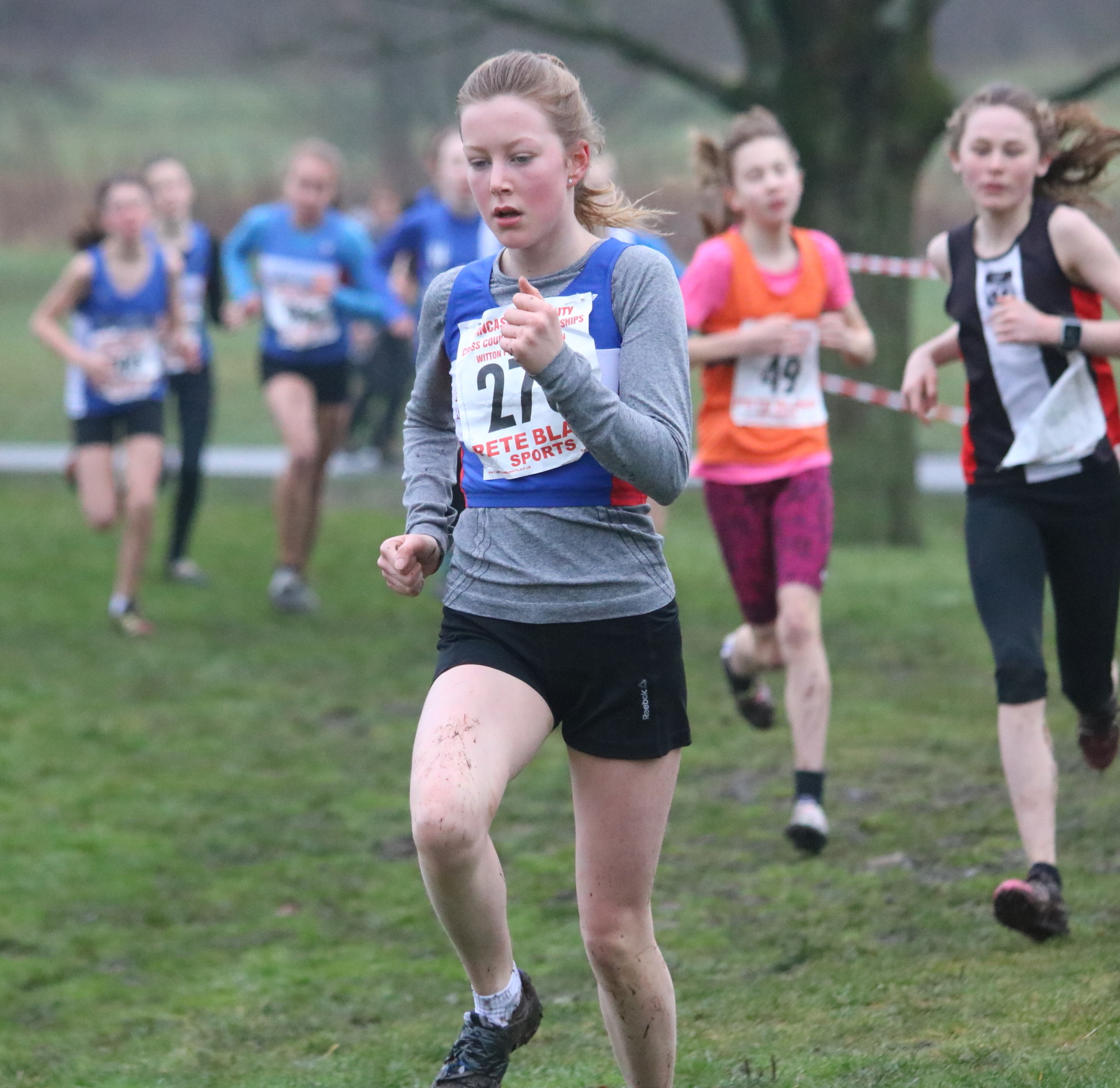 2017 Scarlett Sutton leading u13 girls  race - 7.1.17